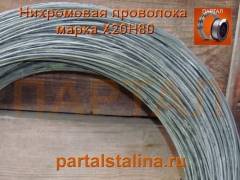 Нихромовая проволока Х20Н80, Х20Н80-Н диаметр 1,9 мм ГОСТ 12766.1-90
