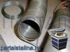 Нихромовая спираль для муфельных и плавильных печей 7,2 кВт (380В) Х15Н60 Ø 1,8 мм готовый нагревательный элемент