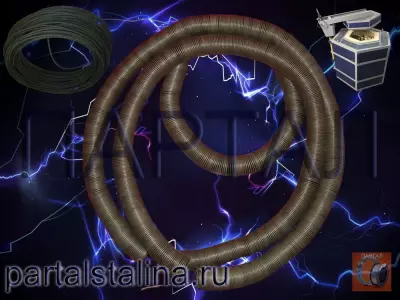Спираль нихромовая Х15Н60 (2,2 мм; 8,0 кВт; 380 В) — открытый нагревательный элемент | Эконом-лот выполнен по ТЗ
